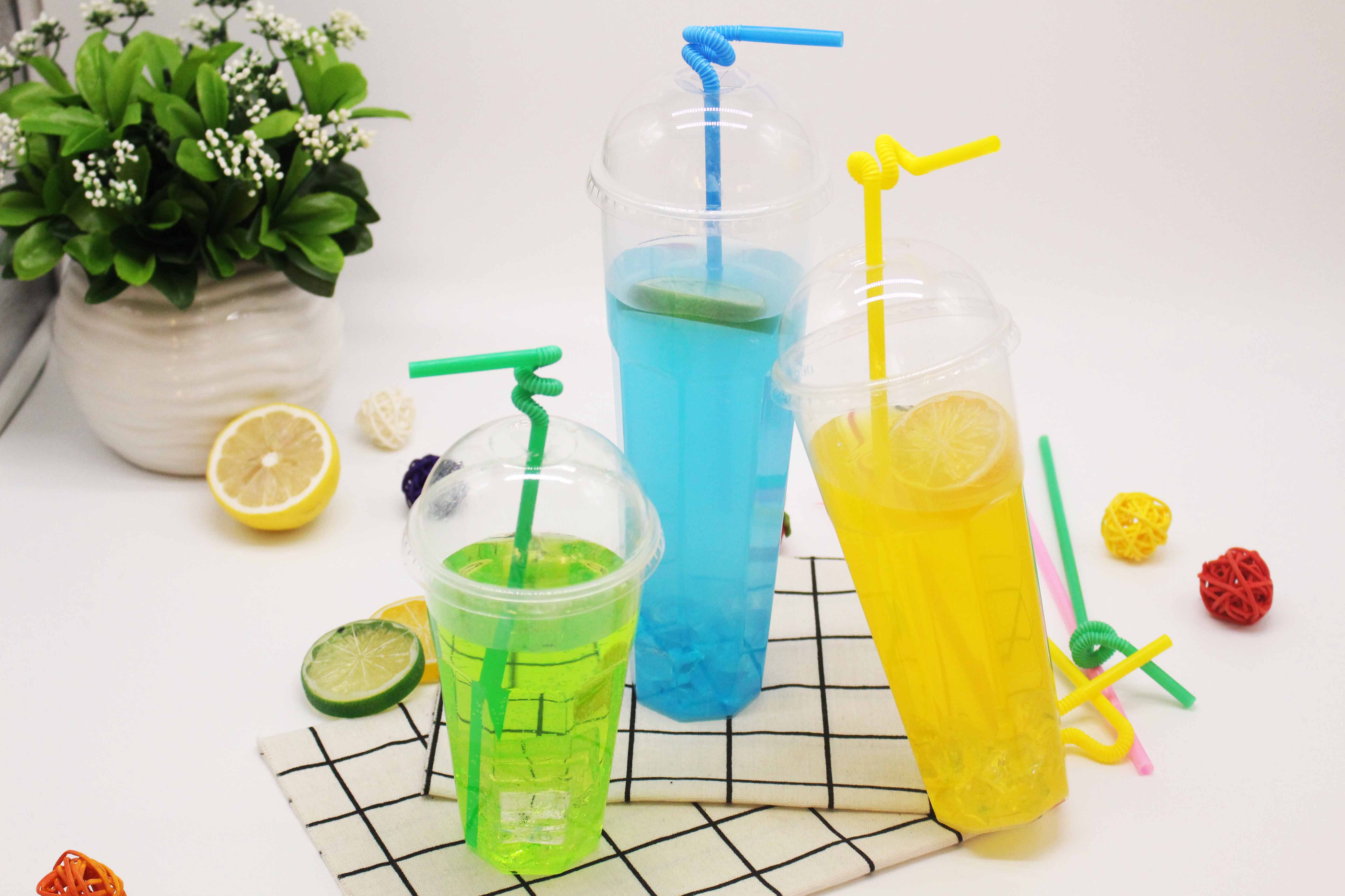 一次塑料杯90口径八角注塑杯500ml/700ml/1000ml